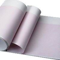 Paper EKG Recording Chart Paper Welch Allyn® Z-Fold Red Grid 8 Inch X 183 Foot (200/PD 5PD/CS) by Precision Charts  ID 94016